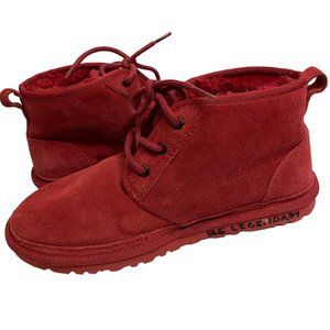 UGG Men Neumel red winter shoes size 9 casual bootie style